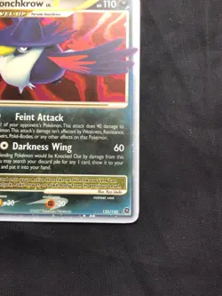 Pokemon Cards: Secret Wonders Rare Holo: Honchkrow Lv. X 132/132 - Image 5