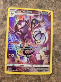 Chandelure TG04/TG30 Pokemon Card TCG Lost Origin Full Art Holo - Image 1