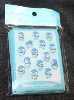NEW Pokemon card sleeves - Piplup - 64 count from Japan - Image 1
