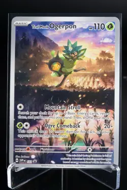 Teal Mask Ogerpon #123 Promo Twilight Masquerade Pokemon Card TCG NM - Image 1