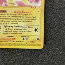 Pokemon Expedition 34/165 Ampharos Card - Image 4