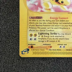 Pokemon Expedition 34/165 Ampharos Card - Image 5