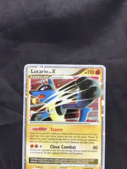 Pokemon Cards: Mysterious Treasures Rare Holo: Lucario Lv. X 122/123 - Image 2