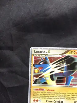 Pokemon Cards: Mysterious Treasures Rare Holo: Lucario Lv. X 122/123 - Image 3