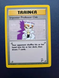 Pokemon Cards: Base Set 2 Rare: Imposter Professor Oak 102/130 - Image 1