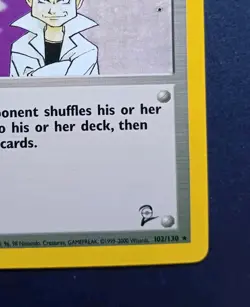 Pokemon Cards: Base Set 2 Rare: Imposter Professor Oak 102/130 - Image 5