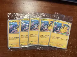 5x Pikachu 190 World Championships 2024 Black Star Promo Card - Image 1