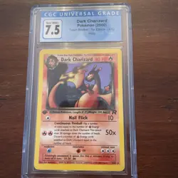 Dark Charizard (2000) 4/82 Holo Pokemon Card Team Rocket - Unlimited CGC 7.5 - Image 1