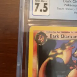 Dark Charizard (2000) 4/82 Holo Pokemon Card Team Rocket - Unlimited CGC 7.5 - Image 5