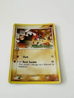 Pokemon TCG Emerald Groudon Card 5/106 HP Holo STAMPED - Image 1