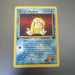Misty's Psyduck Pokemon Card Gym Heros Non Holo First Edition 90/132 - Image 1