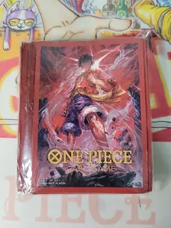 ONE PIECE CARD GAME LUFFY SLEEVES 70pk BNDAI CARD FEST EXCLUSIVE Official Item - Image 1