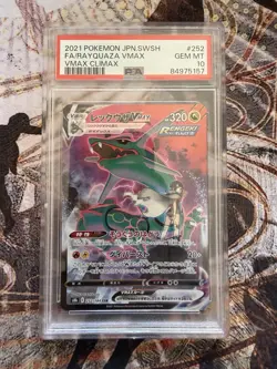 🇯🇵 Pokemon Card PSA 10 - RAYQUAZA VMAX 252/184 - VMAX Climax (JAP) 🇯🇵 - Image 1