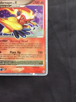 Pokemon Cards: Diamond and Pearl Rare Holo: Infernape Lv. X 121/130 - Image 5