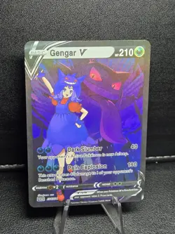 Pokemon Gengar V Waifu Cute Doujin Ultra Rare Foil ACG Art Card - NM - Image 2