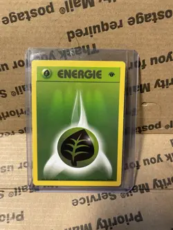 Grass Energy - 99/102 - 1st Edition - Base Set - German - Pokemon Card - Image 1