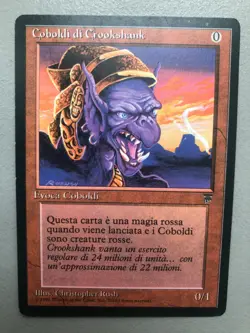 Mtg Carte Magic Legends ITA Crookshank Kobolds Italien MP - Image 1