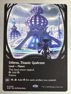 MTG / Uthros, Titanic Godcore / EOE / #285 / Regular (Borderless) / Mythic / NM - Image 1