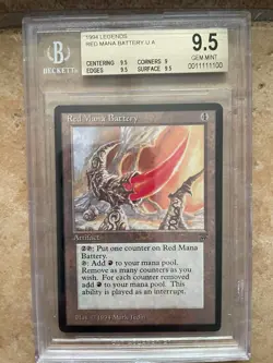 Magic: The Gathering - Red Mana Battery - Legends - BGS 9.5 Gem Mint! - Image 1