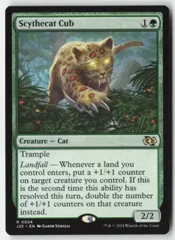 MTG - Scythecat Cub R Foundations Jumpstart 24 LP-NM - Image 1