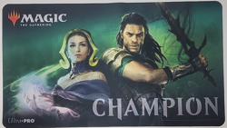 MTG Magic The Gathering Ultra Pro Champion playmat Gideon and Liliana 13" x 23" - Image 1