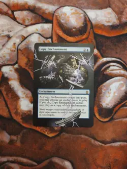 Magic the Gathering Copy Enchantment Hand Painted Unique Custom MTG Alter - Image 1