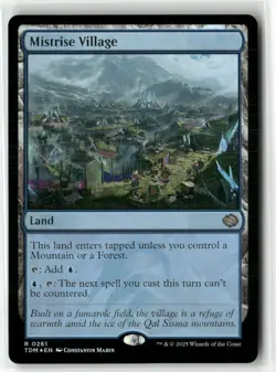 Mistrise Village 261 Foil NM MTG Tarkir: Dragonstorm Magic - Image 1