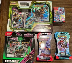 Pokemon Sealed Lot Ex Box 16 Booster Packs Blister Packs Shrouded Fable Box - Image 1
