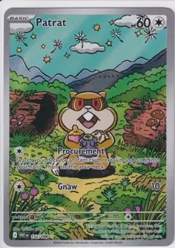 Patrat 2025 Pokemon White Flare 152/086 Illustration Rare Holo NM/MINT - Image 1