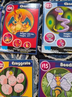 Vintage Lot of 44 Pokemon Poke Trivia Burger King Cards Mewtwo Stikes Back Movie - Image 5
