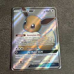 Eevee GX - SM242 Black Star Promo Full Art Pokemon - NM - Image 1