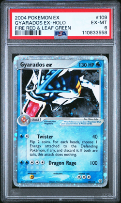 PSA 6 EX-MT Pokemon Gyrados EX Holo 109/112 Fire Red & Leaf Green 2004 TCG - Image 1