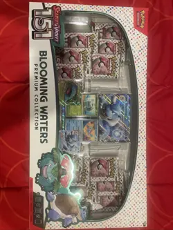 Pokemon TCG Scarlet & Violet 151 Blooming Waters Premium Collection Box - Image 1