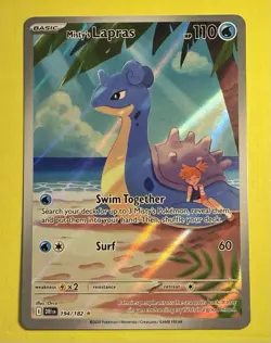 Pokemon ~ Misty's Lapras 194/182 ~ Illustration Rare ~ Destined Rivals - Image 1