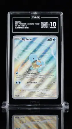 Pokemon Squirtle 2023 Illustration Rare 151 #170 - Tag 10 Gem Mint - Image 1