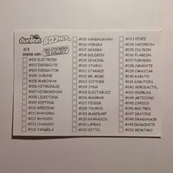Pokemon - Nidoking - Dunkin Boomer Sticker - #34/150 - 2000 - Image 2