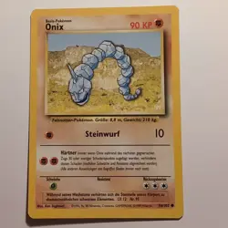 Onix - Pokemon TCG Karte - Base Set - 56/102 - 1999 - Deutsch - Image 1