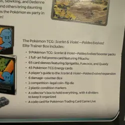 SEALED Pokemon TCG Paldea Evolved Elite Trainer Box (ETB) SV02 - Image 5