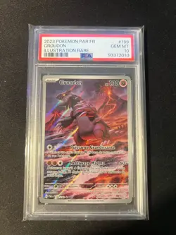 CARTE POKEMON : GROUDON - AR - 199/182 - FR 🇫🇷 - FAILLE PARADOXE - PSA 10 - Image 1