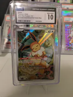 Pokemon TCG Eevee Black Star Promo 173 CGC 10 - Image 1