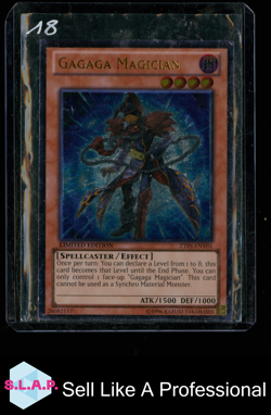 GAGAGA MAGICIAN ZTIN-ENV01 KONAMI YU-GI-OH! LIMITED EDITION 1996 ENGLISH - Image 1