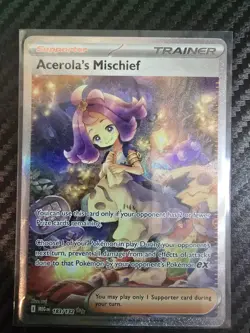 Acerola's Mischief 183/132 Special Illustration Rare Pokemon Card TCG NM - Image 1