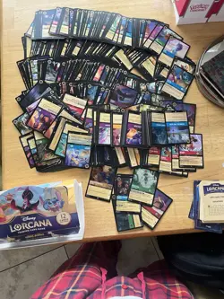 Disney Lorcana Cards Bulk Lot 600 Cards Mixed Cards Random Card Lot TCG - Image 1