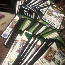 Pokemon UNUSED Online Code Cards- Lot Of 125+ Sun & Moon, etc. - Image 1