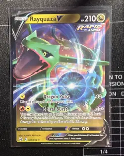 Rayquaza V 110/203 Evolving Skies 2021 Ultra Rare Holo Pokemon TCG Card - NM - Image 1