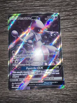 Mewtwo GX 72/73 Full Art Sun & Moon Shining Legends 2017 Pokemon TCG Card - NM - Image 2