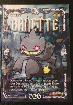 SHUPPET BANETTE X2 Cards Prisma Trick Or Treat Halloween Cracked Ice Holo - Image 3