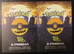 SHUPPET BANETTE X2 Cards Prisma Trick Or Treat Halloween Cracked Ice Holo - Image 4