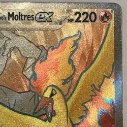 Team Rocket's Moltres ex - 208/182 Destined Rivals Ultra Rare Pokemon Card - Image 3