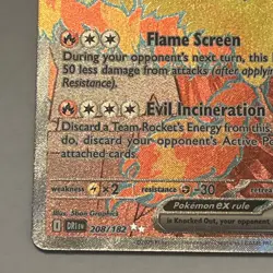 Team Rocket's Moltres ex - 208/182 Destined Rivals Ultra Rare Pokemon Card - Image 5